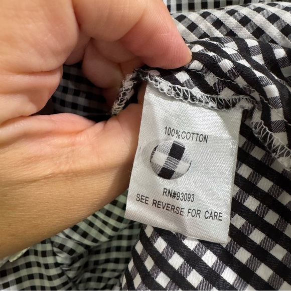 Tyler Boe Black and White Gingham Dress - Picture 6 of 7